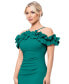 Women's Ruffled Off-The-Shoulder Sheath Dress