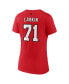 Women's Dylan Larkin Red Detroit Red Wings Special Edition 2.0 Name and Number V-Neck T-shirt