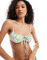 Kulani Kinis x Lexi Hidalgo ruched underwire bikini top in Desert Disco