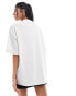 ASOS DESIGN oversized t-shirt with harbour boat graphic in ice marl