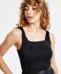 Women's Ruched Twisted-Strap Bodysuit, Created for Macy's