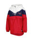 Women's Navy, Red Washington Capitals Staci Half-Zip Windbreaker Jacket