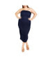 Plus Size River Strapless Midi Dress