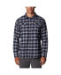 Men's Navy Penn State Nittany Lions Flare Gun Flannel Long Sleeve Shirt