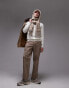 Selected Homme mock neck knitted jumper in cream