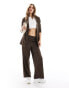 JDY lightweight blazer co-ord in chocolate