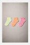 Pack of three pairs of fruit print short socks