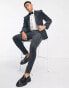 Noak skinny tuxedo suit jacket in black velvet