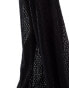 Vero Moda pull on sheer textured trouser co-ord in black