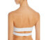 Jade Swim Womens Eva Strapless Bikini Top Swimwear White Size XS