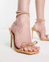 Public Desire Wide Fit Royalty sling back sandals in beige