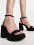 Bershka chunky platform sandal in black