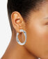 Medium Twisted Snake Chain Hoop Earrings, 1.8", Created for Macy's