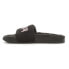 Puma Leadcat 2.0 Ylm Sherpa Slide Womens Black Casual Sandals 38516102