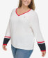 Plus Size Ivy Cotton Long-Sleeve Sweater