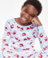 Family Pajamas Little & Big Kids Santa Toss Matching Family Christmas Pajamas Cotton Snug-Fit Pajamas, Created for Macy's