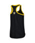 Women's Black Pittsburgh Penguins First Base Racerback Scoop Neck Tank Top