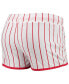 Women's White St. Louis Cardinals Vigor Pinstripe Sleep Shorts