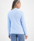 Petite Mock-Neck Cotton Long-Sleeve T-Shirt, Created for Macy's