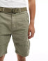 Superdry Heavy cargo shorts in olive khaki