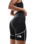 The North Face Training Hakuun contour seam high waist legging shorts in black