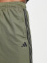 adidas Training Train Essentials 3 stripe shorts in navy