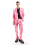 Viggo suit trousers in pink swirl print