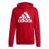 Толстовка с капюшоном мужская Adidas Essentials Big Logo Красный