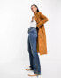 Daisy Street 90s longline suede blazer jacket