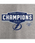 Women's Heather Gray Tampa Bay Lightning 2021 Stanley Cup Champions Jersey Roster V-Neck T-shirt