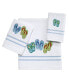 Beach Mode Flip-Flop Motif Cotton Fingertip Towel, 11" x 18"