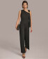 Donna Karan Women's Asymmetric-Neck Sleeveless Jumpsuit