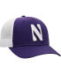 Men's Purple and White Northwestern Wildcats Trucker Snapback Hat