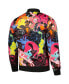 Men's Black Looney Tunes Graphic Satin Full-Snap Jacket