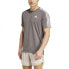 ADIDAS Own The Run 3 Stripes short sleeve T-shirt