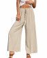 Women's Tassel Lace-Up Side Button Pants