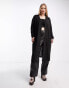 Noisy May Curve lightweight longline cardigan in black