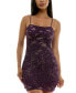 Juniors' Glitter-Lace Bodycon Dress