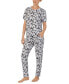 Women's 2-Pc. Printed Jogger Pajamas Set