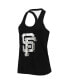 Women's Black San Francisco Giants Tonal Athleisure Racerback Tank Top