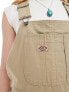 Dickies duck canvas dunagrees in beige