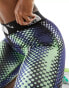 The North Face Training Aracar high waist legging shorts in green dot print Exclusive at ASOS