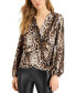 Women's Printed Surplice Top, Created for Macy's