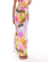 ASOS DESIGN large scale floral co ord maxi skirt in multi