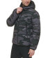 Men's Chevron Stretch Jacket With Sherpa Lined Hood