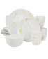 Fine Marble Dinnerware Set of 16 Pieces