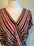 Блуза Alfani Striped V Neck size 12