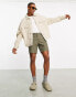 ASOS DESIGN oversized western jacket in beige linen look