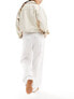 Tommy Jeans Harper co-ord linen trousers in white