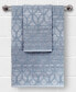 Textiles Alev Jacquard 2 Piece Turkish Cotton Hand Towels Set